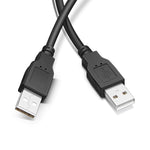 USB 2.0 AM to AM 延長ケーブル、長さ: 1.5m、1.5m