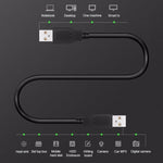 USB 2.0 AM to AM 延長ケーブル、長さ: 1.5m、1.5m