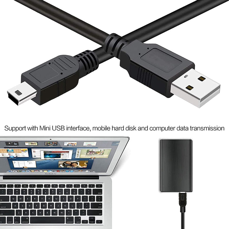 USB 2.0 AM to Mini 5ピン USB ケーブル、長さ: 1.5m、USB 2.0 AM to Mini 5ピン