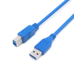 USB 3.0 Aオス to Bオス 延長／データ転送／プリンターケーブル、長さ: 5m、長さ: 1.5m