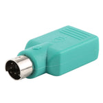 USB Aジャック to mini DIN6 オスアダプター（USB to PS/2）、USB メス to PS/2 オス