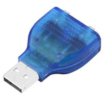 USB オス to PS/2 メス アダプター マウス／キーボード用、USB オス to 2 PS/2 メス