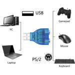 USB オス to PS/2 メス アダプター マウス／キーボード用、USB オス to 2 PS/2 メス