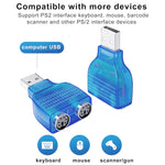 USB オス to PS/2 メス アダプター マウス／キーボード用、USB オス to 2 PS/2 メス