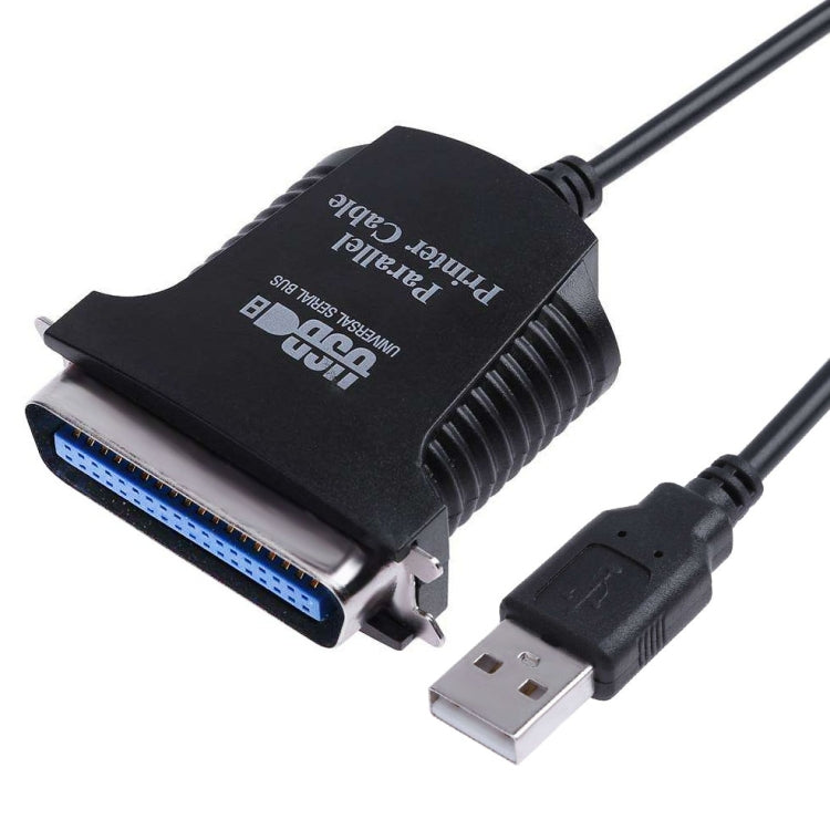 USB to パラレル 1284 36ピン プリンターアダプターケーブル、ケーブル長: 1m、USB 2.0 to IEEE1284（ブラック）