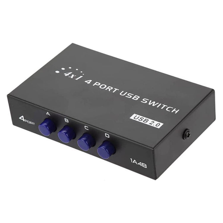 FENGJIE FJ-IA4B-C 4ポート高速 USB 2.0 キープレス切替器 共有スイッチボックス PCコンピューター スキャナー プリンター用、FENGJIE FJ-IA4B-C