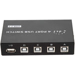 FENGJIE FJ-IA4B-C 4ポート高速 USB 2.0 キープレス切替器 共有スイッチボックス PCコンピューター スキャナー プリンター用、FENGJIE FJ-IA4B-C