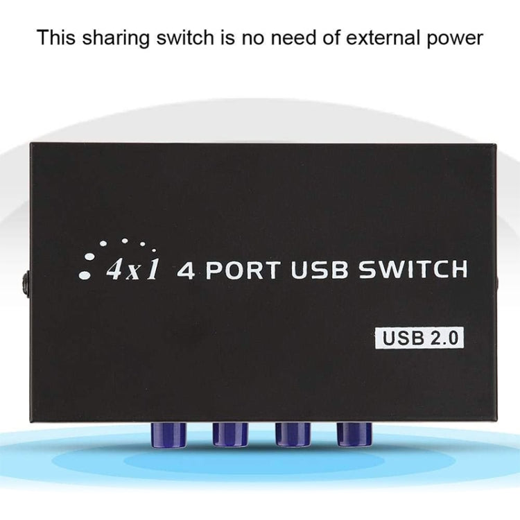 FENGJIE FJ-IA4B-C 4ポート高速 USB 2.0 キープレス切替器 共有スイッチボックス PCコンピューター スキャナー プリンター用、FENGJIE FJ-IA4B-C