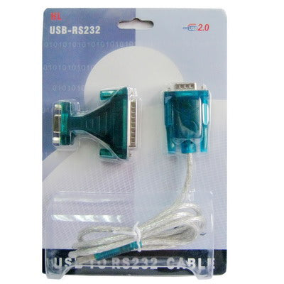 USBからRS232 9ピンオスケーブル＆RS232 9ピンメスからRS232 25ピンオスアダプター シングルチップ付き、USBからRS232 シングルチップ付き