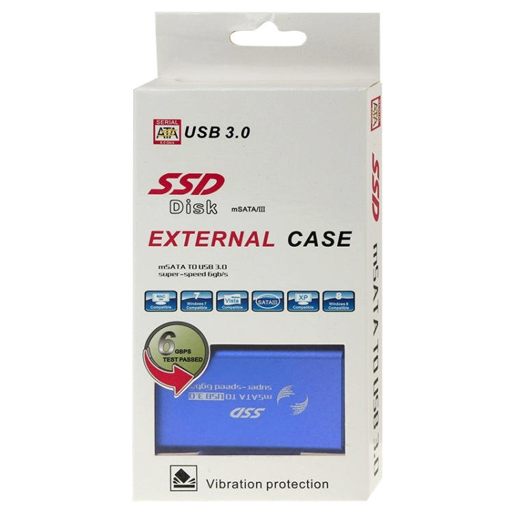 6Gb/s mSATA ソリッドステートディスク SSD to USB 3.0 ハードディスクケース