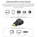 金メッキ ミニHDMI オス to HDMI 19ピン メス アダプター, ミニHDMI オス to HDMI メス