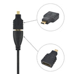 マイクロ HDMI オス to HDMI メスアダプター（金メッキ）、マイクロ HDMI オス to HDMI メス