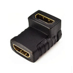 HDMI 角度カプラー (メス to メス) - 90度 (金メッキ), HDMI メス to メス