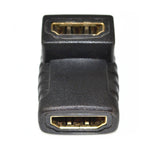 HDMI 角度カプラー (メス to メス) - 90度 (金メッキ), HDMI メス to メス