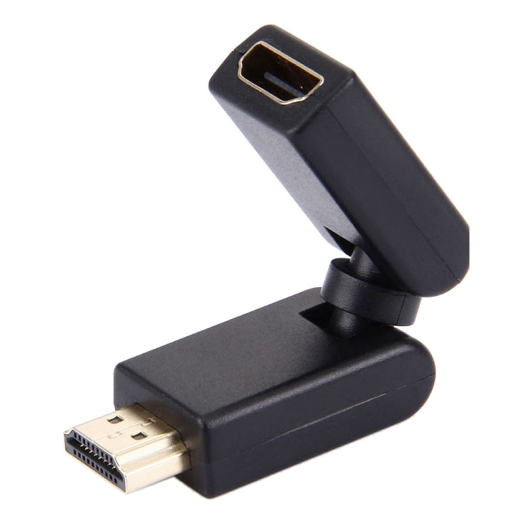 HDMI 19ピンオス to メス 360度回転アダプター（金メッキ）