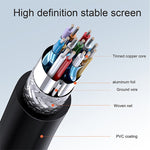 16cm 金メッキ ミニHDMIオス to HDMI 19ピンメス ケーブル、ミニHDMIオス、長さ：16cm