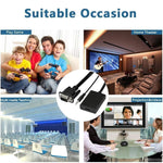 VGA + オーディオ to フルHD 1080P HDMIビデオコンバーターボックスアダプター HDTV用、HDMIメス to VGAオス + オーディオ ブラック