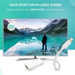 フルHD 1080P ミニディスプレイポートオス to HDMIメスポートケーブルアダプター、長さ：20cm、ミニDP to HDMI ホワイト