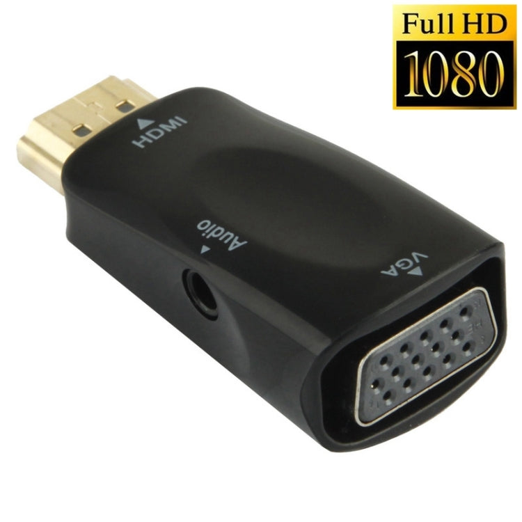 フルHD 1080P HDMIからVGAおよびオーディオアダプター HDTV / モニター / プロジェクター用, HDMIオスからVGA＋オーディオ（ブラック）, HDMIオスからVGA＋オーディオ（ホワイト）
