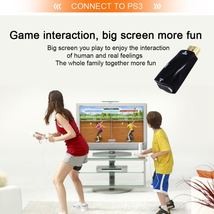 フルHD 1080P HDMIからVGAおよびオーディオアダプター HDTV / モニター / プロジェクター用, HDMIオスからVGA＋オーディオ（ブラック）, HDMIオスからVGA＋オーディオ（ホワイト）