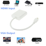 22cm マイクロHDMIオスからVGAメスビデオアダプターケーブル, フルHD 1080P対応, マイクロHDMIオスからVGAメス