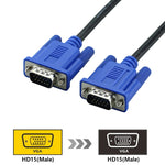 1.5m 高品質 VGA 15ピンオス to VGA 15ピンオスケーブル LCDモニター/プロジェクター用, 1.5m