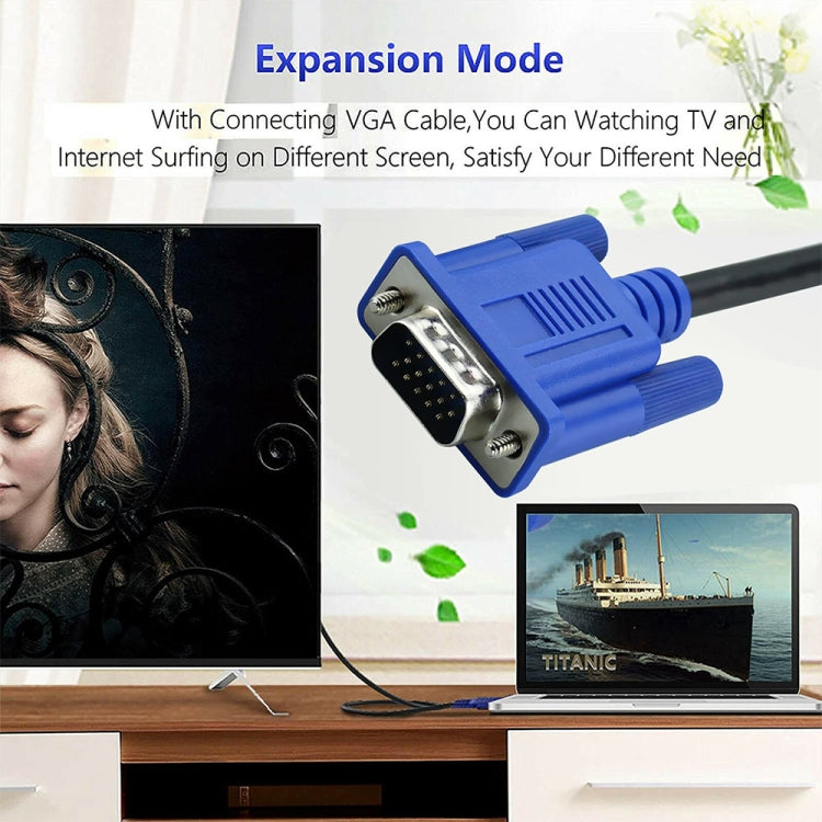 5m 高品質 VGA 15ピンオスからVGA 15ピンオスケーブル LCDモニター / プロジェクター用, 5m