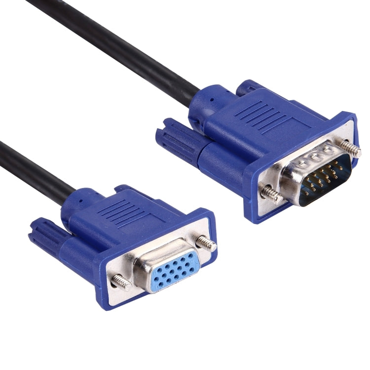 1.5m 良質 VGA 15ピンオスからVGA 15ピンメスケーブル LCDモニター、プロジェクター等用, 長さ: 1.5m