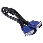1.5m 良質 VGA 15ピンオスからVGA 15ピンメスケーブル LCDモニター、プロジェクター等用, 長さ: 1.5m