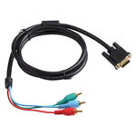 1.5m VGA から 3RCA RGB ケーブル、VGA から RGB
