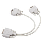 VGA SVGA HDB15オスから2メス分配ケーブル, 長さ: 32.5cm, S-PC-0415, S-PC-0415A