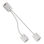 VGA SVGA HDB15オスから2メス分配ケーブル, 長さ: 32.5cm, S-PC-0415, S-PC-0415A