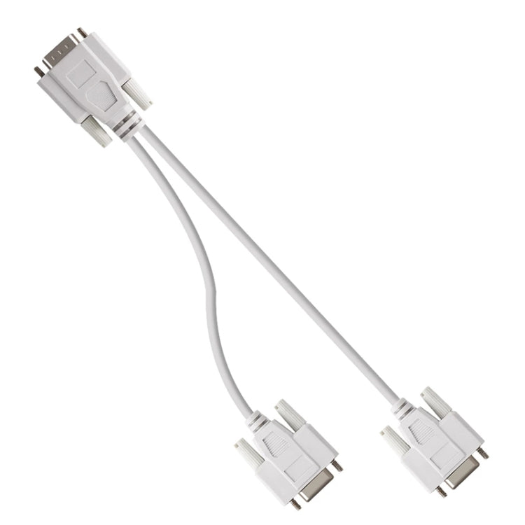 VGA SVGA HDB15オスから2メス分配ケーブル, 長さ: 32.5cm, S-PC-0415, S-PC-0415A
