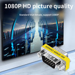 VGA 15ピンオスからVGA 15ピンオスアダプター、VGAオスからオス