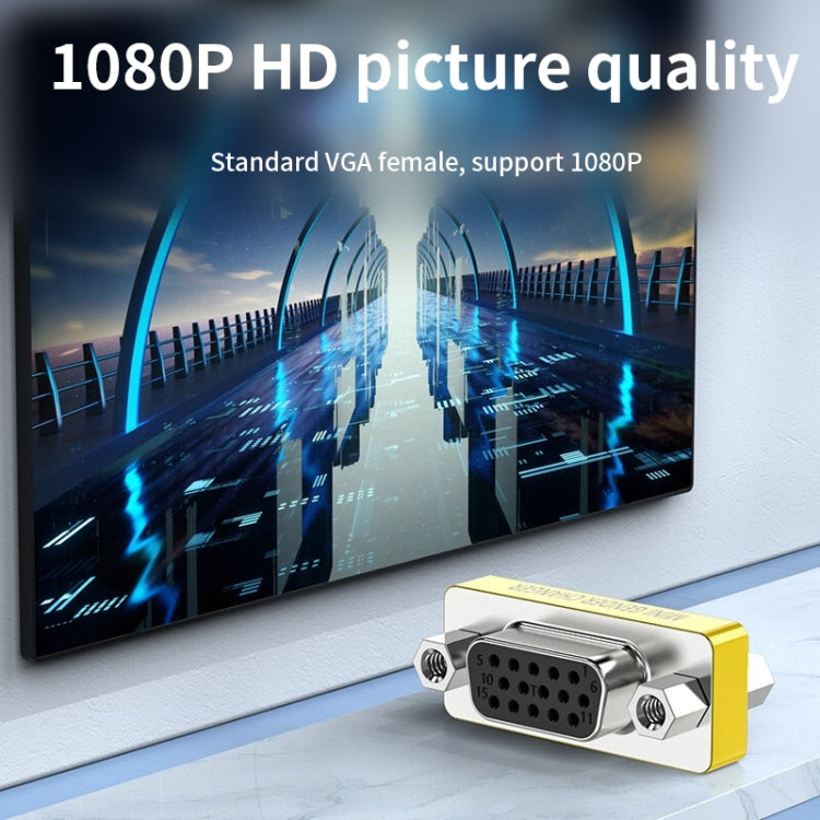 VGA 15ピンオスからVGA 15ピンメスアダプター、VGAオスからメス