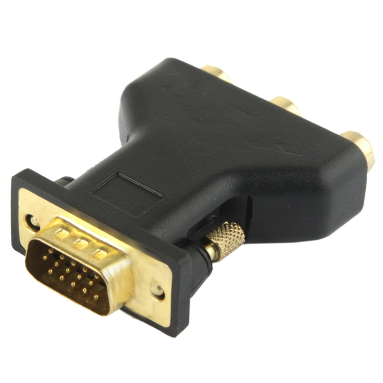 VGA 15ピンオスから3 RCAコンポーネントメスアダプター、VGA