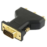 VGA 15ピンオスから3 RCAコンポーネントメスアダプター、VGA