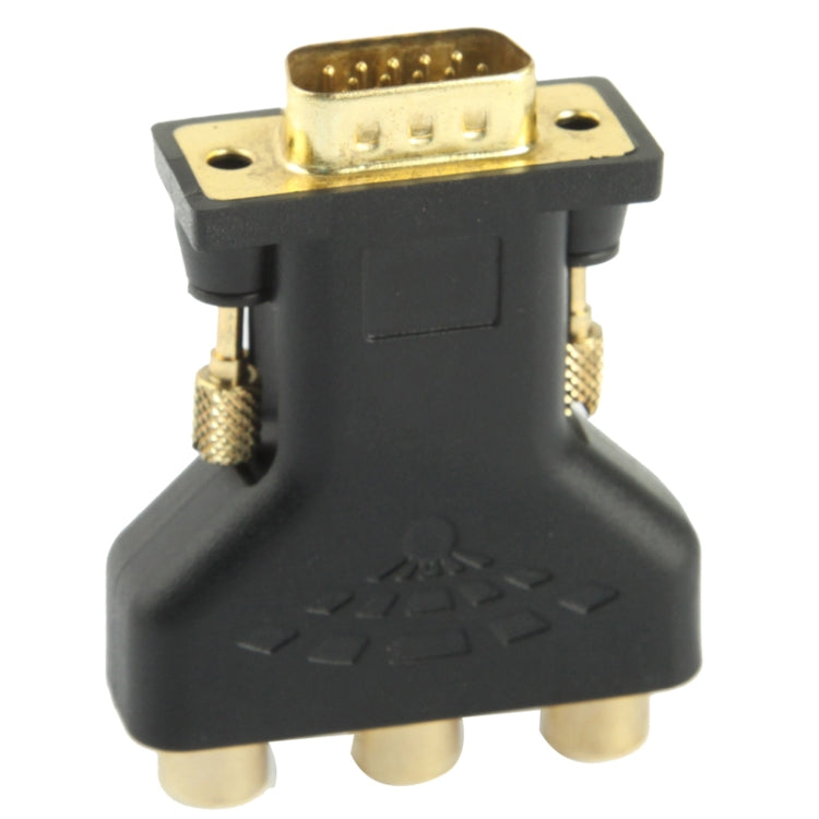 VGA 15ピンオスから3 RCAコンポーネントメスアダプター、VGA