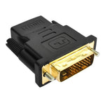 DVI-D 24+1ピンオスからHDMI 19ピンメスアダプター モニター／HDTV用