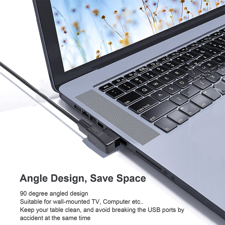 USB 2.0 AMからAFアダプター 90度角度付き、OTG機能対応、右90度角度、左90度角度