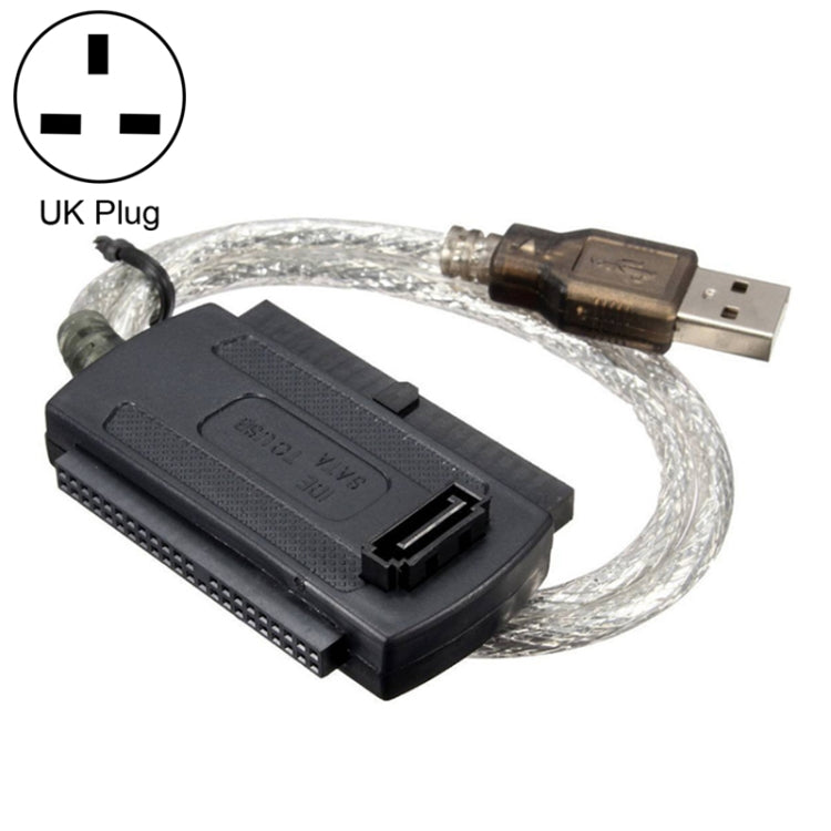 USB 2.0 から IDE & SATA ケーブル、ケーブル長：約55cm、USB 2.0 から IDE & SATA（EUプラグ）、USB 2.0 から IDE & SATA（USプラグ）、USB 2.0 から IDE & SATA（UKプラグ）