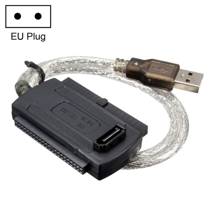 USB 2.0 から IDE & SATA ケーブル、ケーブル長：約55cm、USB 2.0 から IDE & SATA（EUプラグ）、USB 2.0 から IDE & SATA（USプラグ）、USB 2.0 から IDE & SATA（UKプラグ）
