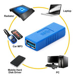 スーパースピードUSB 3.0 AFからAFケーブルアダプター、AFからAF、アウトクロップメスAFからAF