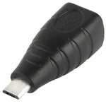 マイクロUSBオスからUSB BFアダプター、USB Bメス