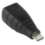 マイクロUSBオスからUSB BFアダプター、USB Bメス