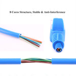 Cat5eネットワークケーブル、長さ：1m、1mブルー