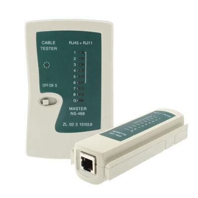 ネットワークケーブルテスター RJ45 RJ11 RJ12 Cat5 UTP LANネットワーキングツール、RJ45／RJ11グリーン
