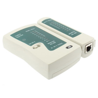 ネットワークケーブルテスター RJ45 RJ11 RJ12 Cat5 UTP LANネットワーキングツール、RJ45／RJ11グリーン
