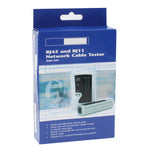 ネットワークケーブルテスター RJ45 RJ11 RJ12 Cat5 UTP LANネットワーキングツール、RJ45／RJ11グリーン