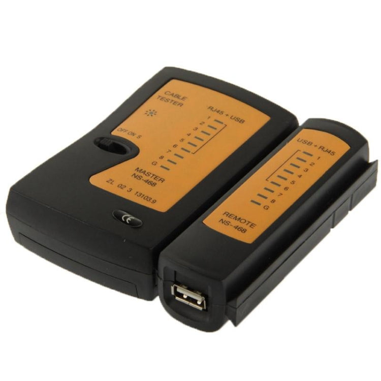 RJ45およびRJ11ネットワークケーブルテスター、RJ45／RJ11ブラック